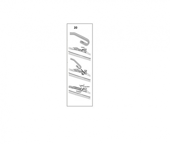 Stergator parbriz sofer DACIA Logan MCV I KS/FS 01/2007-> COD:ART20 20" [1]
