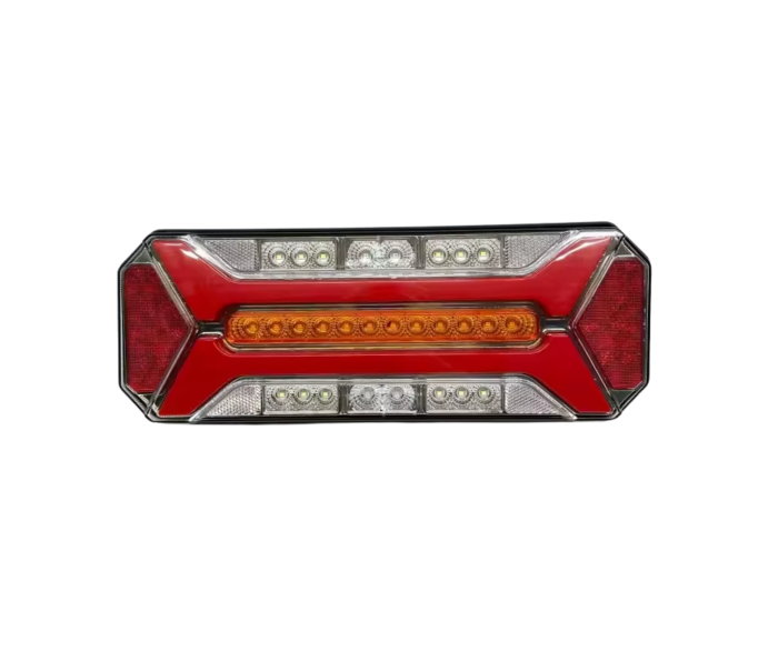 Set lampi Stop LED spate - (stanga + dreapta), multifunctional, 5 functii, pentru camion si remorca, semnalizare dinamica, stop, marsarier, ceata, IP66, 12-24V [9]