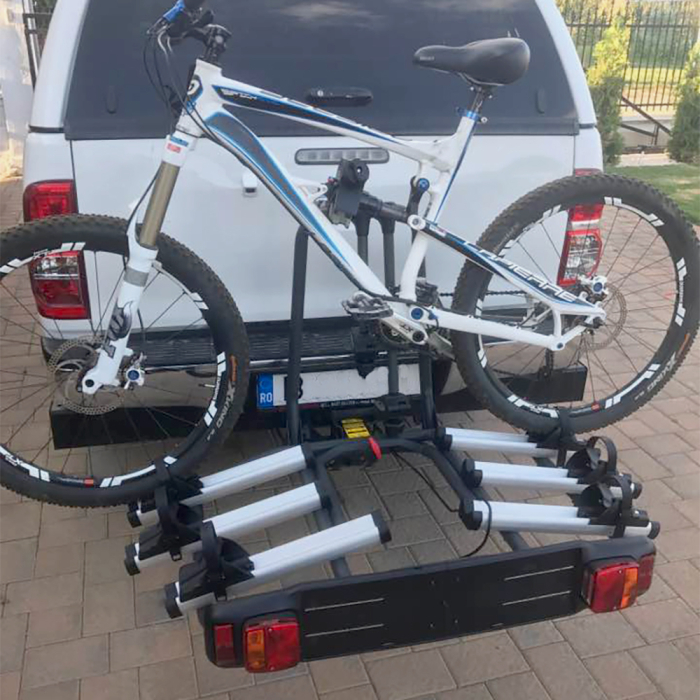 Suport biciclete PNI GO3 cu lampi spate pentru 3 biciclete cu prindere pe carligul de remorcare [7]