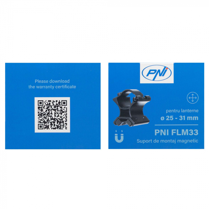 Suport de montaj magnetic PNI FLM33 pentru lanterne cu diametrul intre 25-31 mm [15]