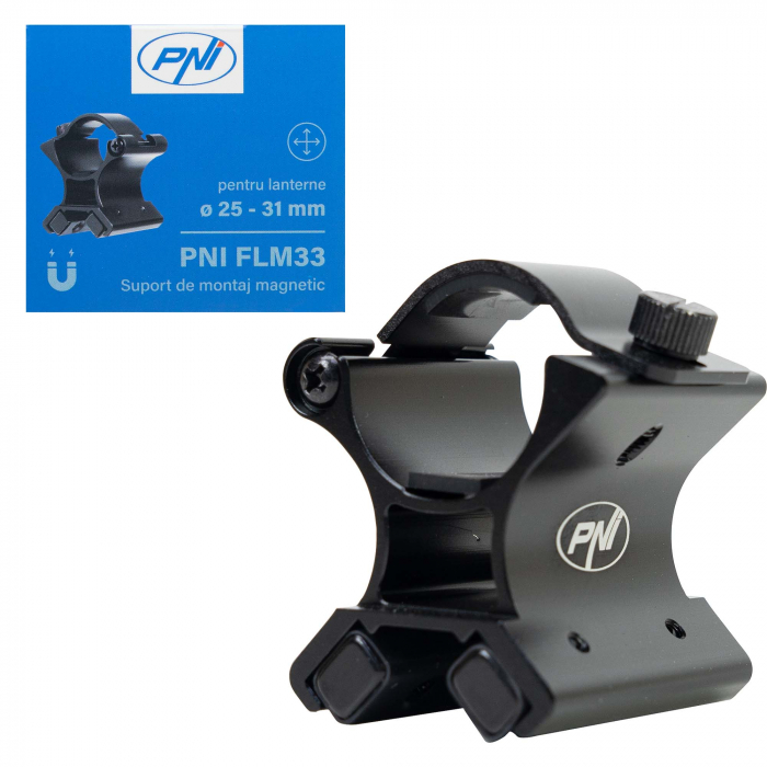 Suport de montaj magnetic PNI FLM33 pentru lanterne cu diametrul intre 25-31 mm [5]