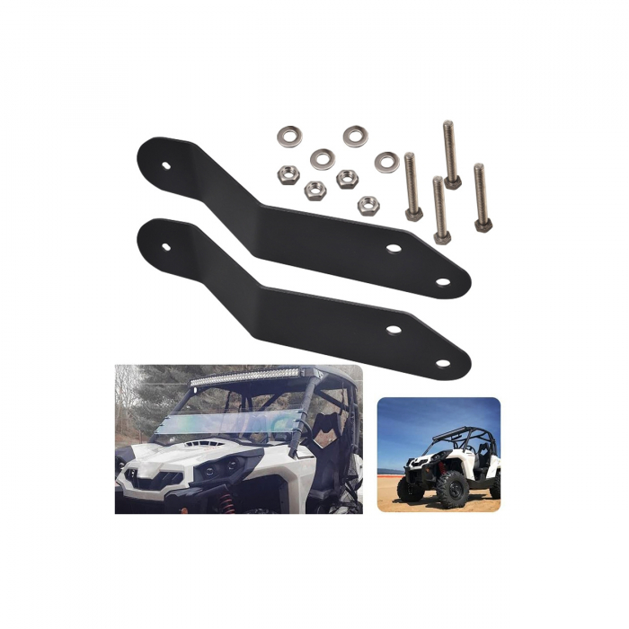 Set Suporti LED bar universal prindere laterala pentru ATV si masini de teren [6]