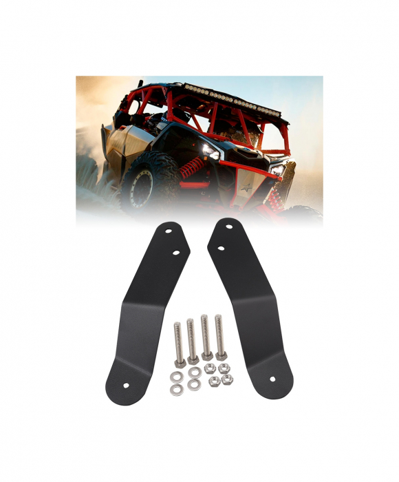 Set Suporti LED bar universal prindere laterala pentru ATV si masini de teren [5]