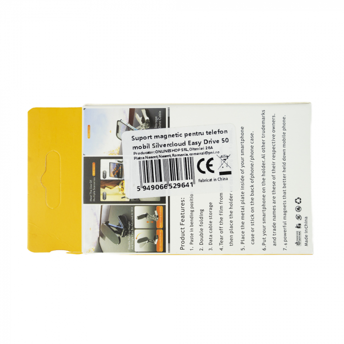Suport magnetic pliabil pentru telefon mobil Silvercloud Easy Drive 50 [6]