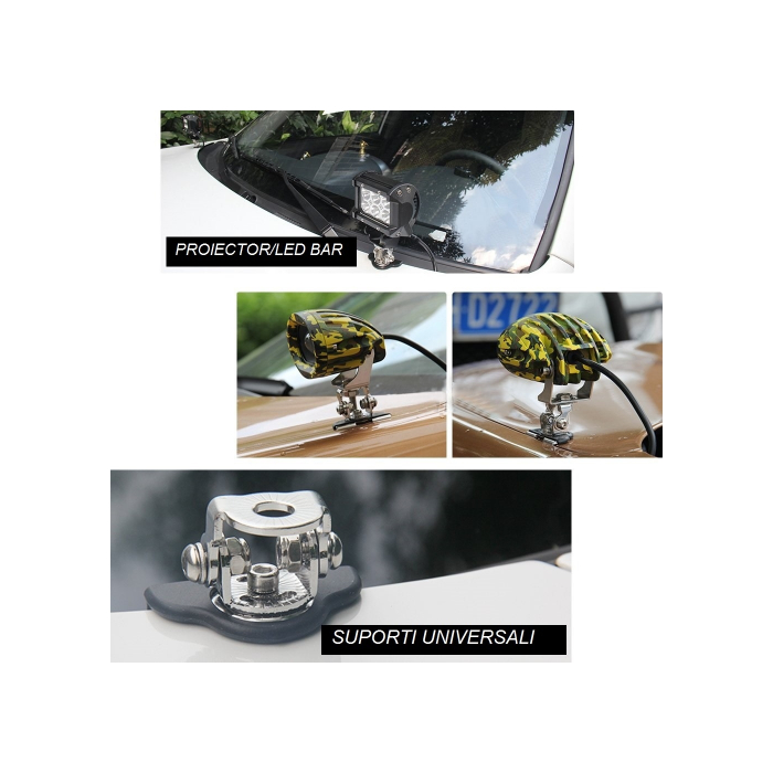 Set Suporti montare proiectoare LED pe capota [5]