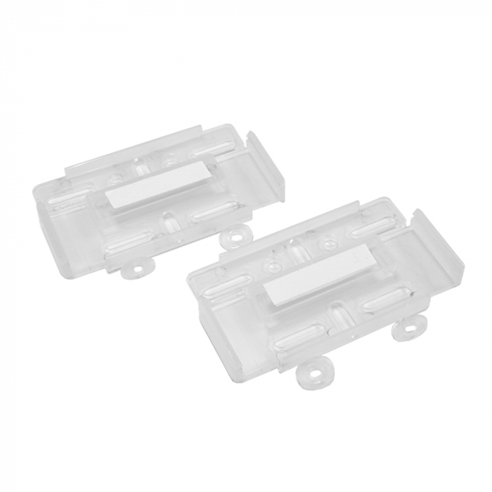 Suport Numar Inmatriculare Mega Drive Fara Rame Set 4 Buc (Fata + Spate) Transparent [1]