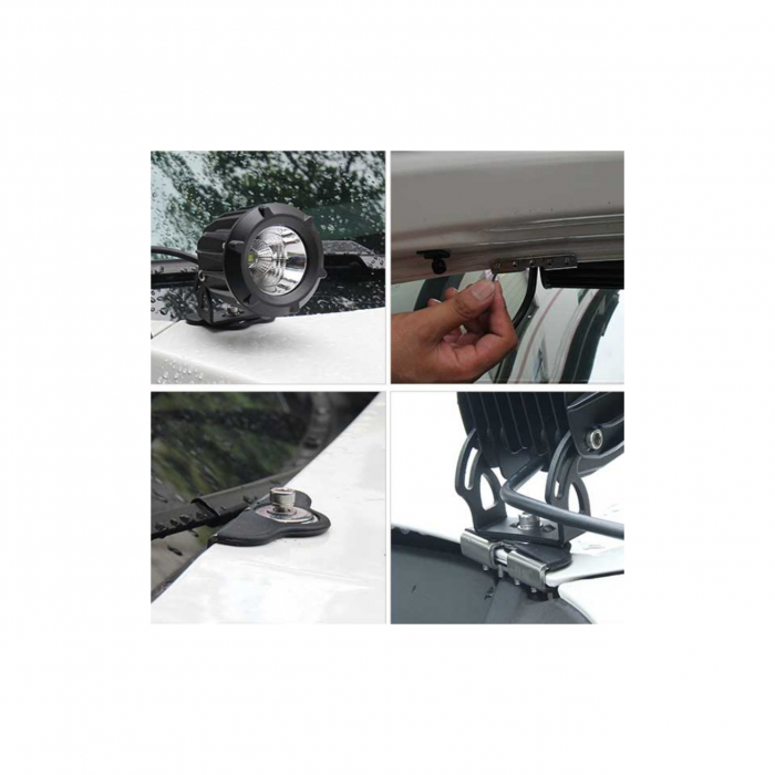 Set Suporti proiectoare LED universal prindere capota [7]
