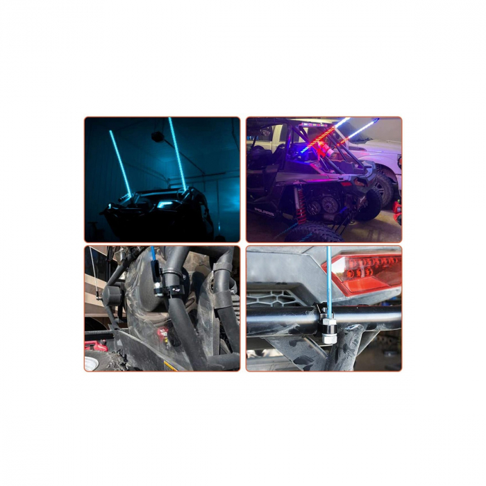 Suport proiectoare LED universal prindere de rollbar sau bullbar ø 45-48mm [8]