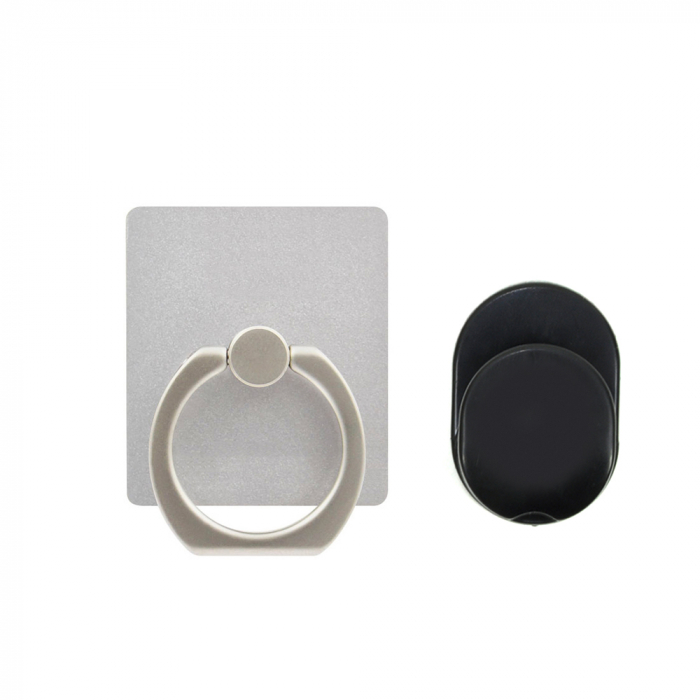Suport universal PNI O-Ring, Desk Stand si Smart Grip, Silver, suport auto inclus [6]