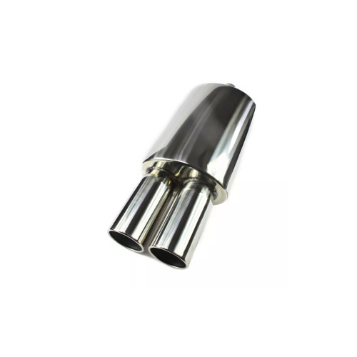 Toba sport inox dubla, diametru intrare 60 mm, lungime totala 550 mm, corp 320 mm [2]