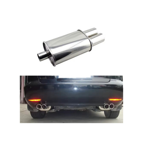 Toba sport inox dubla, diametru intrare 60 mm, lungime totala 550 mm, corp 320 mm [6]