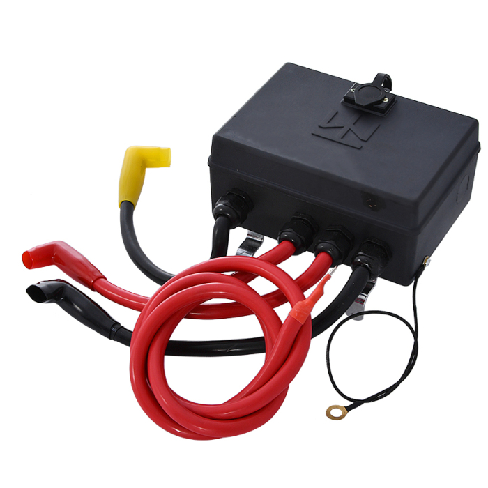 Troliu electric cu telecomanda pentru remorcare autoturisme, jeep, asistenta rutiera, 6000LBS 2720kg, 12V-24V [8]