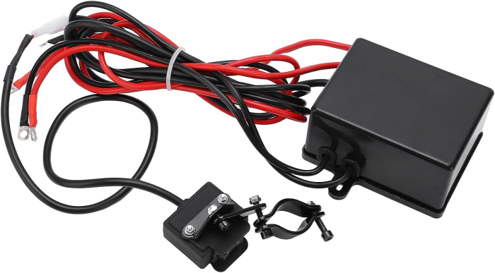 Troliu electric cu telecomanda pentru remorcare autoturisme, jeep-uri, barci, off-road, 4000LBS 1820kg, 12V [4]