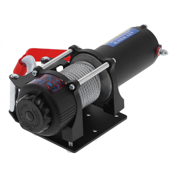 Troliu electric cu telecomanda pentru remorcare autoturisme, jeep-uri, barci, off-road, 5500LBS 2500kg, 12V [5]