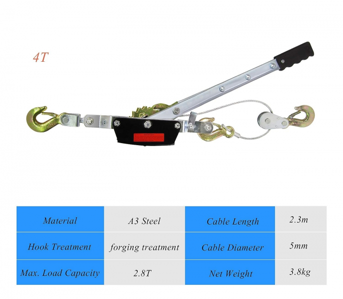 Troliu manual 4 tone cu cablu [13]