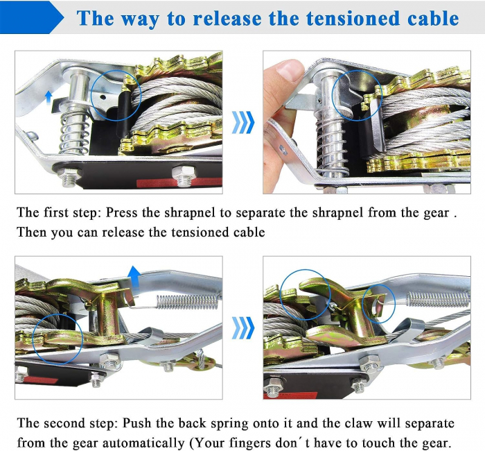 Troliu manual 4 tone cu cablu [14]