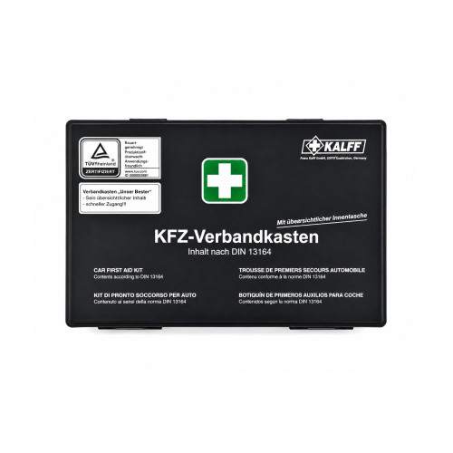 Kit siguranta auto complet trusa cutie neagra 2 triunghiuri vesta geanta stingator cu manometru Runkit [2]