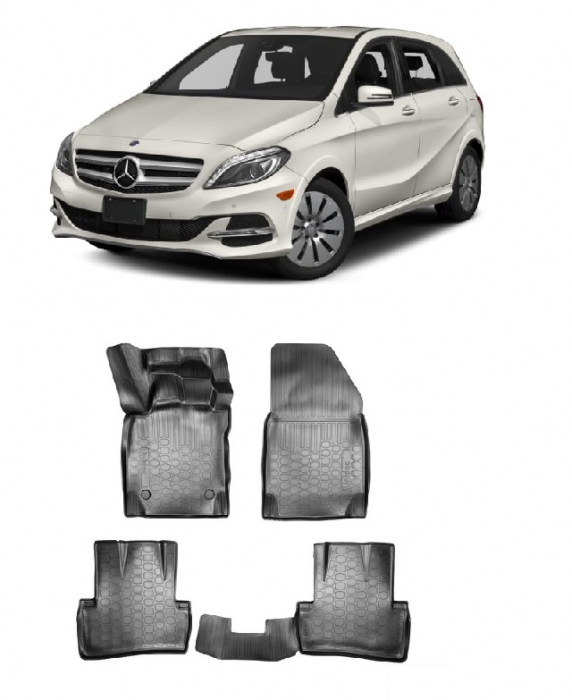 Set covorase cauciuc tip tavita Mercedes Clasa B 2012-2018 [1]