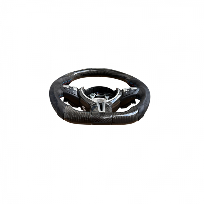Volan sport carbon cu display compatibil BMW Seria 5 F10/F11/F07, Seria 6 F06/F12/F13, Seria 7 F01/F02, [2]