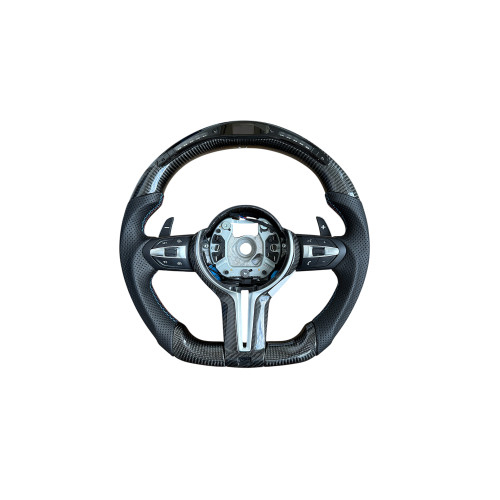 Volan sport carbon cu display compatibil BMW Seria 5 F10/F11/F07, Seria 6 F06/F12/F13, Seria 7 F01/F02, [1]