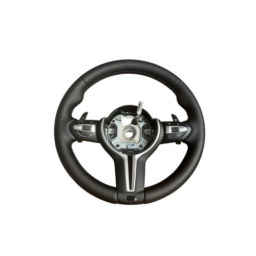 Volan sport piele compatibil cu modelele BMW Seria 1 E87 Seria 3 E90, E91, E92,E93 X1 E84 X5 E70,E53 X6 E71 Z4 E89 [1]