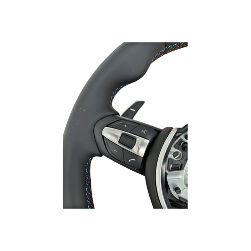 Volan sport piele compatibil cu modelele BMW Seria 1 E87 Seria 3 E90, E91, E92,E93 X1 E84 X5 E70,E53 X6 E71 Z4 E89 [3]