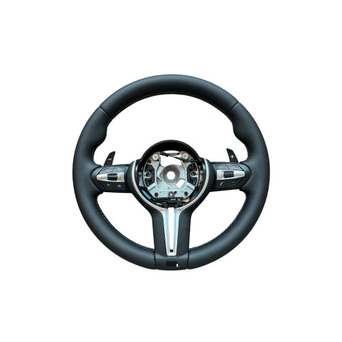 Volan sport piele compatibil cu modelele BMW Seria 1 F20,F21 Seria 2 F22,F23,F45,F87 Seria 3 F30,F31,F34 Seria 4 F32,F33,F36,F82,F83 X5 - F15 X3 - F25  [1]