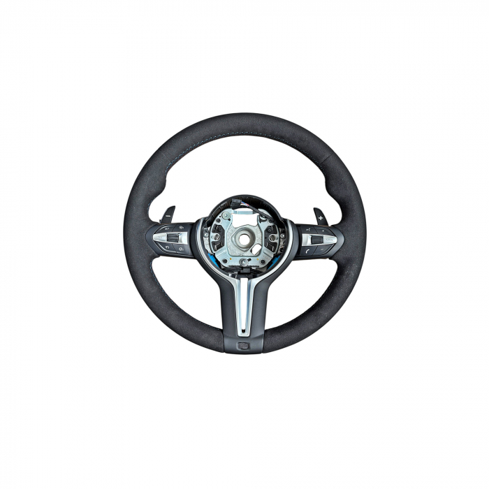 Volan sport piele imitatie alcantara compatibil cu modelele BMW Seria 5 F10,F11,F07 Seria 6 F06,F12,F13 Seria 7 F01,F02   [8]