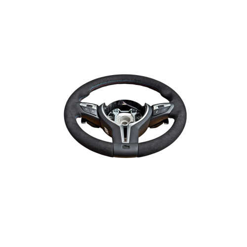 Volan sport piele imitatie alcantara compatibil cu modelele BMW Seria 5 F10,F11,F07 Seria 6 F06,F12,F13 Seria 7 F01,F02   [2]