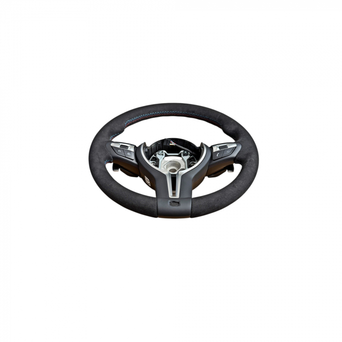 Volan sport piele imitatie alcantara compatibil cu modelele BMW Seria 5 F10,F11,F07 Seria 6 F06,F12,F13 Seria 7 F01,F02   [7]