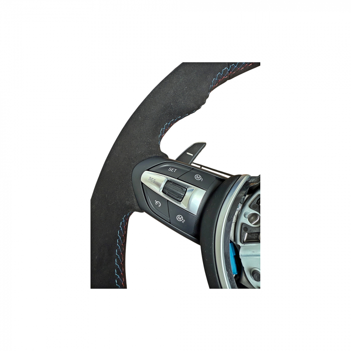 Volan sport piele imitatie alcantara compatibil cu modelele BMW Seria 5 F10,F11,F07 Seria 6 F06,F12,F13 Seria 7 F01,F02   [9]