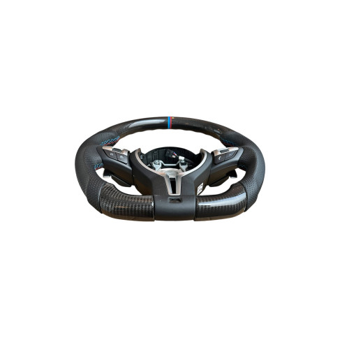 Volan sport piele si carbon compatibil cu modelele BMW Seria 1 F20,F21 Seria 2 F22,F23,F45,F87 Seria 3 F30,F31,F34 Seria 4 F32,F33,F36,F82,F83 X5 - F15 X3 - F25 [2]