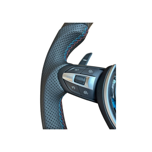 Volan sport piele si carbon compatibil cu modelele BMW Seria 5 F10,F11,F07 Seria 6 F06,F12,F13 Seria 7 F01,F02 [3]