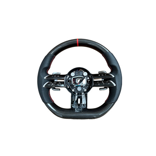 Volan sport piele si carbon compatibil cu modelele Mercedes 2011-2021 Produs compatibil - nu este OEM [1]