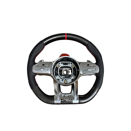 Volan sport piele si carbon compatibil cu modelele Mercedes 2011-2021 Produs compatibil - nu este OEM [1]