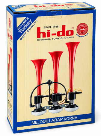 Claxon Pneumatic Triplu 24V Triple Arab pentru Camion, TIR si Autobuz, 125 dB, 3-10 Bar [6]