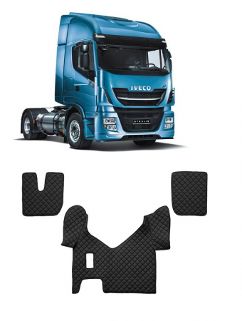 Iveco - Set covorase piele ecologica truck IVECO STRALIS (2013-2022) Negru