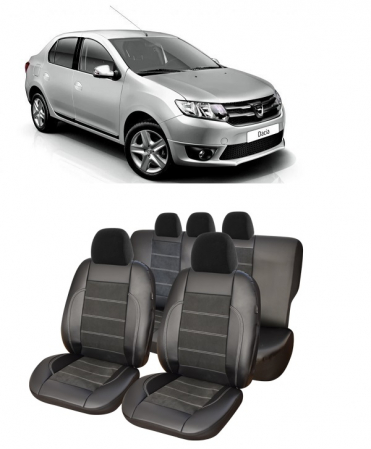 Dacia - Set huse scaune piele Alcantara  Dacia Logan (2012-2022)