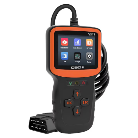 Testere si diagnoza auto - Tester Diagnoza Auto OBD2 V317, Scanner OBDII/EOBD, Ecran Color 2.8 Inch, Citire si Stergere Erori, Test Baterie 12V