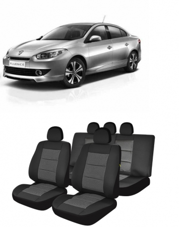 Renault - Set huse scaune dedicate RENAULT FLUENCE 2009-2014 (Bancheta fractionata)