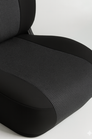 Set huse scaune dedicate 2+1 Ford Transit Custom (2013-2023) negru-gri [3]