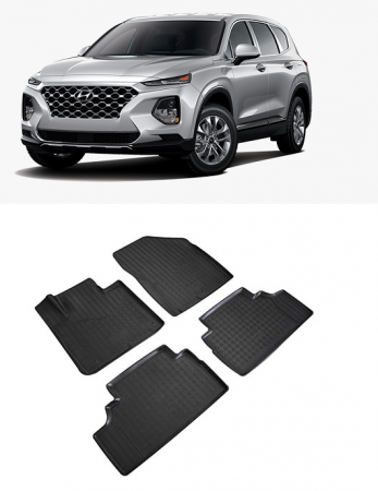 Hyundai - Set covorase cauciuc tip tavita Hyundai SANTA FE (2018-2022)