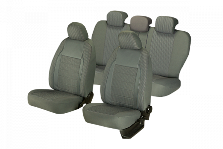 Set huse scaune compatibile Dacia Duster 2010-2017 Piele + Textil (Compatibile cu sistem AIRBAG) [1]