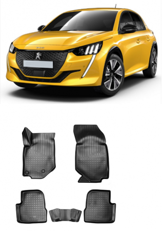 Accesorii pentru interior - Covorase cauciuc tip tavita Peugeot E-208 (2020-2022)