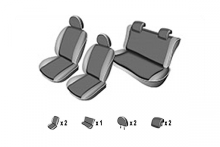 Set huse scaune dedicata HYUNDAI ACCENT Solaris 2010-2015 [2]
