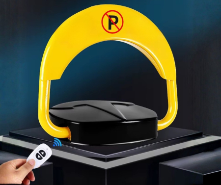 Blocator automat pentru locul de parcare cu telecomanda motor mare si puternic, 4 buc. baterii litiu-ion 3000 mAh si incarcator [6]