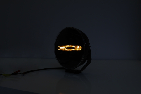 Proiector  LED auxiliar halogen Ø228mm 12-24V, 175W, 11000 lm, DRL portocaliu/alb si lumina de avertizare cu 4 moduri E-mark IP67/69K [14]