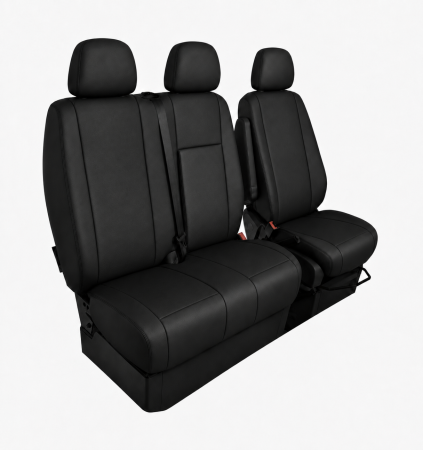 Set Huse din Piele Ecologica pentru Mercedes Sprinter W906 2006-2018 – Negru [2]