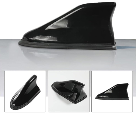 Antena auto activa tip shark fin cu amplificator integrat – universala, imbunatateste semnalul, Negru [6]
