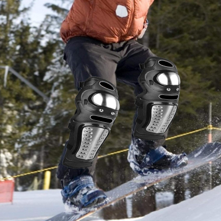 Set 4  Genunchiere și cotiere de protecție întărite pentru motocicletă [9]